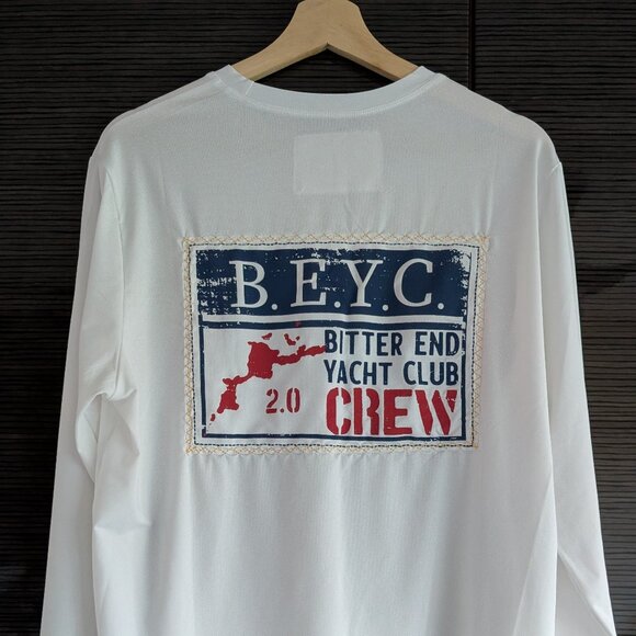 None Other - BVI Bitter End Yacht Club - Long Sleeve UPF Shirt - Mens Medium White